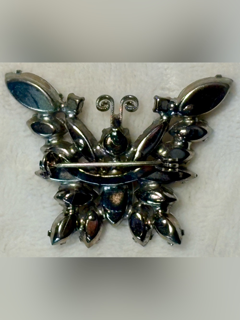Vintage Brooch Pin Lot of 5 Rhinestone Butterfly Floral Costume Jewelry - Picture 11 of 13